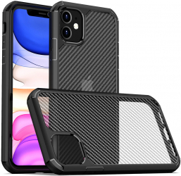 Husa pentru iPhone 11 Techsuit Carbon Fuse Black 