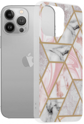 Husa de protectie compatibila cu iPhone 13 Pro PU Roz 