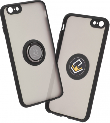 Husa Cu Grad Ridicat de Protectie pentru iPhone 6 Plus/ 6s Plus Impact Safe B3649 Thermoresistant plastic Intense Darkness 