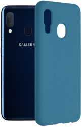 Husa de protectie compatibila cu Samsung Galaxy A20e Soft Silicon Albastru 