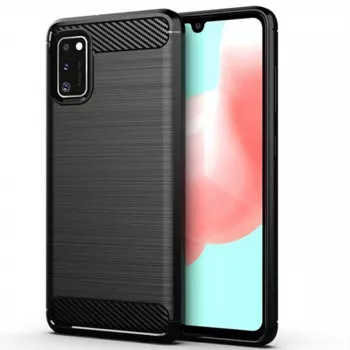 Husa pentru Samsung Galaxy A41 Techsuit Carbon Silicone Black