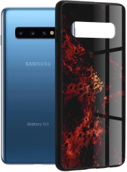 Husa pentru Samsung Galaxy S10 Techsuit Glaze Series Red Nebula 