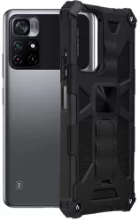 Husa Cu Grad Ridicat de Protectie pentru Xiaomi Poco M4 Pro 5G Stylish Look B3776 Thermoresistant plastic Intense Darkness 