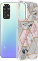 Husa de protectie compatibila cu Xiaomi Redmi Note 11/Note 11S PU Roz 