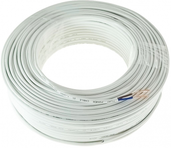 Rola cablu electric MYY-UP 2 x 1 mm2 din cupru 100m CEMYY-UP2-1MM-WH 2C 300/500V alb 