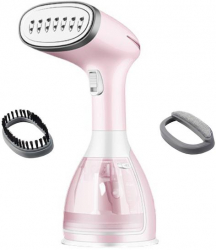 Aparat de calcat vertical cu abur portabil 1500 W 30gr/min incalzire rapida 280 ml Roz 