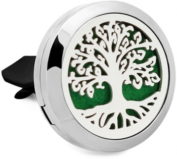 Difuzor aromaterapie Neo&trade Aroma® pentru uleiuri esentiale Tree of Life 10 discuri de fetru incluse argintiu 