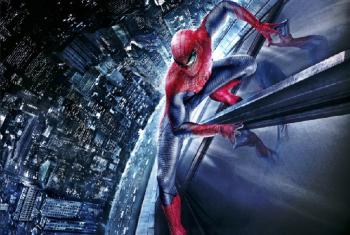 Fototapet de perete autoadeziv si lavabil Spider Man in ascensiune 300 x 250 cm 