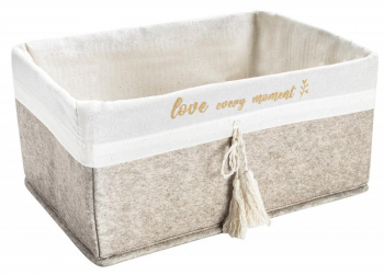 Cos dreptunghiular Mega pentru depozitare 31 x 22 x 16 cm Gri 