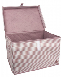 Cutie multifunctionala pentru depozitare 50 x 40 x 30 cm Roz/Alb 