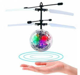 Mini drona cu inductie stralucitoare colorata led 14 ani multicolora