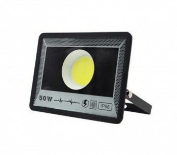 Proiector de Exterior Techstar and reg 50W LED COB IP66 Lumina Rece Culoare 6500K Corp Aluminiu Suport Reglabi 