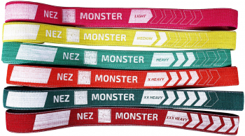 Set 6 Benzi Lungi NEZ Textil - Benzi Elastice Circulare Luni din Bumbac