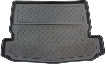 Covor pentru Portbagaj tip Tavita Compatibil cu Nissan X-Trail I T30 2001-2007 Material Flexibil Culoare Negru 