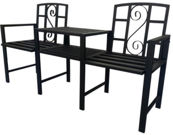 Canapea de gradina cu 2 locuri si masuta dimensiune 151x50x84 cm maxim 140Kg 