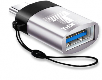 Adaptor OTG USB-C la USB 3.0 Tienten USB Type C USB-A argintiu