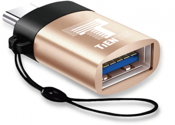 Adaptor OTG USB-C la USB 3.0 Tienten USB Type C USB-A auriu 