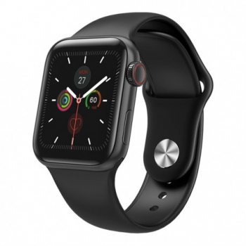 Ceas Smartwatch Techstar® W58Pro Negru 1.3 inch IPS Monitorizare Temperatura Sedentarism Bluetooth IP65 