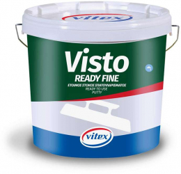 Glet Vitex Profesional de Finisaj Gata Preparat Visto Ready Fine Finisaj Neted si Uniform Alb 18 Kg 
