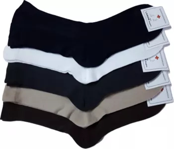 Set 3 perechi Sosete medicinale fara elastic LAROM Multicolore 35-39 EU 