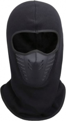 Cagula Balaclava pentru motocicleta ATV Ski cu masca de protectie inclusa material Fleece marime universala Negru JMB-BBL6478 