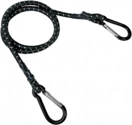 Coarda elastica de ancorare cu carabine metalice 120 cm Negru JMB-BBL6489