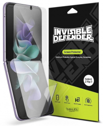 Set 2 Folii Flexibile Full Display pentru Samsung Galaxy Z Flip 3 self healing polymer Transparent MON-BBL6456 