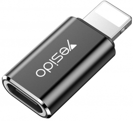 Adaptor OTG Yesido GS03 Lightning to Type-C Plug and Play 480Mbps - Negru 