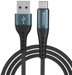 Cablu date Yesido CA-62 USB to Type-C 3A 1.2 m - Negru 