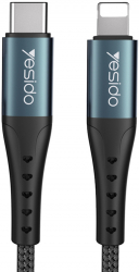 Cablu date Yesido CA-64 Type-C to Lightning 18W PD 1.2 m - Negru 