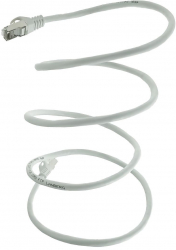 Cablu retea-patchcord CAT6 FTP Lanberg 43627 2 X RJ45 lungime 1.5m AWG26 10Gb/s-250MHz de legatura retea ethernet alb Cablul de cate 