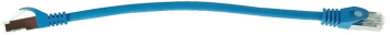 Cablu retea-patchcord CAT6 FTP Lanberg 43630 2 x RJ45 lungime 25cm AWG26 10Gb/s-250MHz de legatura retea ethernet albastru 