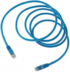Cablu retea-patchcord CAT6 FTP Lanberg 43634 2 X RJ45 lungime 2m AWG26 10Gb/s-250MHz de legatura retea ethernet albastru 
