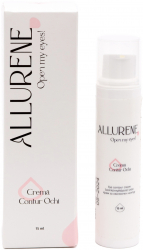 Crema contur ochi Allurene reduce ridurile si cearcanele hidrateaza vitaminizeaza toate tipurile de ten 15 ml 
