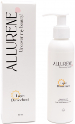 Lapte demachiant Allurene demachiere curatare hidratare toate tipurile de ten 150 ml