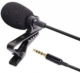 Microfon Laviera Techstar® Lapel cu Clip Reducerea Zgomotului 3.5mm TRRS 1.5m 