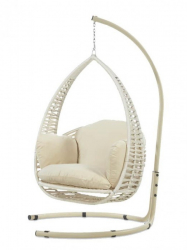 Scaun agatat pentru gradina Bali crem 
