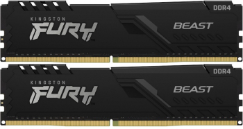 Kit Memorie Kingston FURY Beast 32GB 2x16GB DDR4 3600MHz CL18 Dual Channel KF436C18BBK2/32 