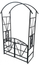 Arcada cu porti pentru flori agatatoare dimensiuni 207x115x50 cm otel 