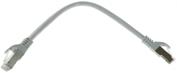 Cablu retea-patchcord CAT6 FTP Lanberg 43612 2 X RJ45 lungime 25cm AWG26 10Gb/s-250MHz de legatura retea ethernet gri 