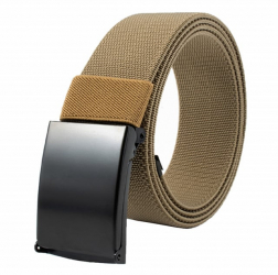 Curea centura Pufo Army Elite Edition pentru barbati 3.8 x 125 cm reglabila bej 