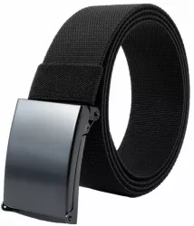 Curea centura Pufo Army Elite Edition pentru barbati 3.8 x 125 cm reglabila negru 