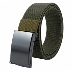 Curea centura Pufo Army Elite Edition pentru barbati 3.8 x 125 cm reglabila verde 
