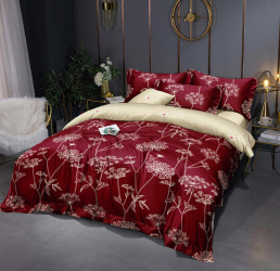 Lenjerie de pat matrimonial SUPER cu husa de perna dreptunghiulara Andraste bumbac mercerizat multicolor 