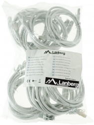 Set 10 cabluri retea-patchcord CAT6 FTP Lanberg 43615 2 X RJ45 lungime 1.5m AWG26 1 