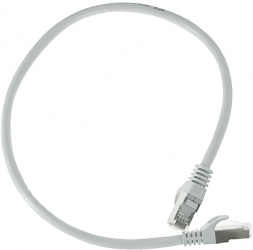 Set 10 cabluri retea-patchcord CAT6 FTP Lanberg 43613 2 X RJ45 lungime 50cm AWG26 10Gb/s-250MHz de legatura retea ethernet gri