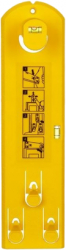Instrument pentru alinierea tablourilor plastic 34 x 9 cm Galben JMB-BBL6496 