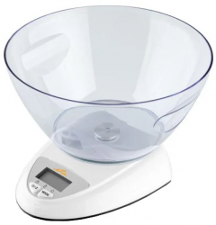 Cantar digital de bucatarie ETA Zori 7778 90000 alb 5 Kg precizie 1 gram TARA bol din plastic detasabil 