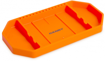 HANDY - Tava cauciuc pt. unelte cu compartimente si suport bit - 27 5 x 14 5 x 2 5 cm 