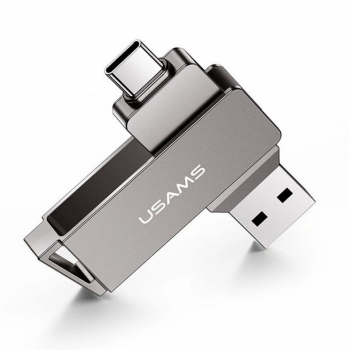 Stick de memorie USB Type-C 16GB USAMS flash drive gri US-ZB198 
